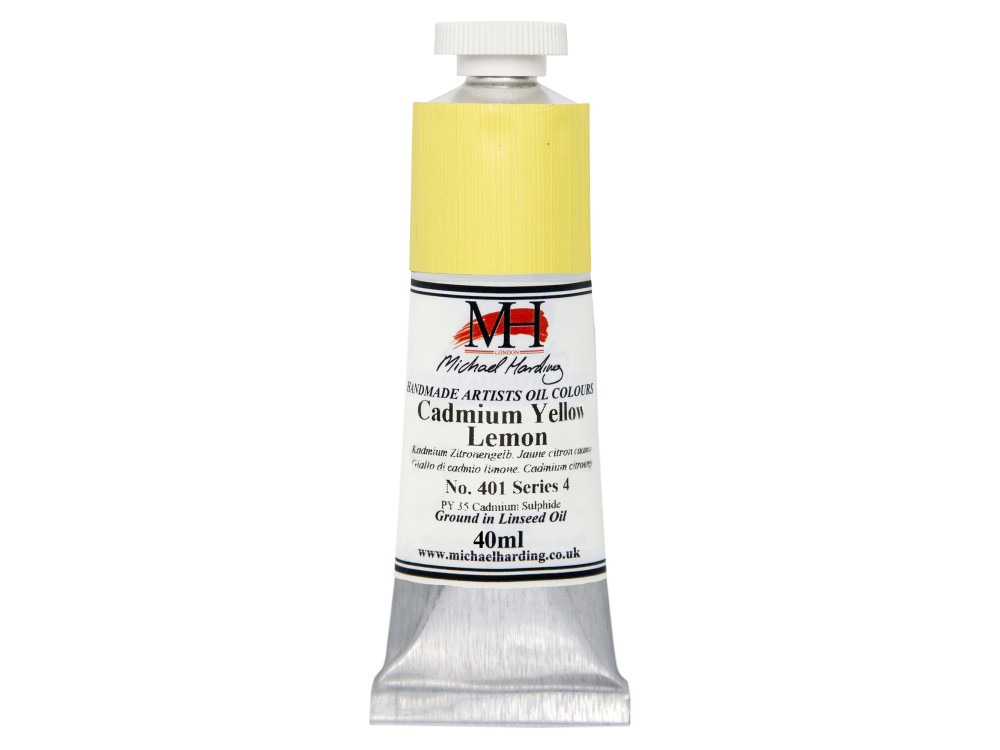 Farba olejna - Michael Harding - 401, Cadmium Yellow Lemon, 40 ml