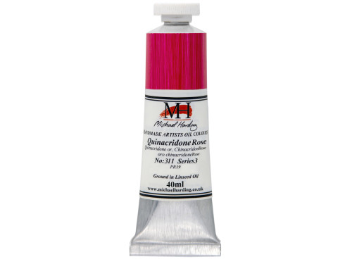 Oil paint - Michael Harding - 311, Quinacridone Rose, 40 ml