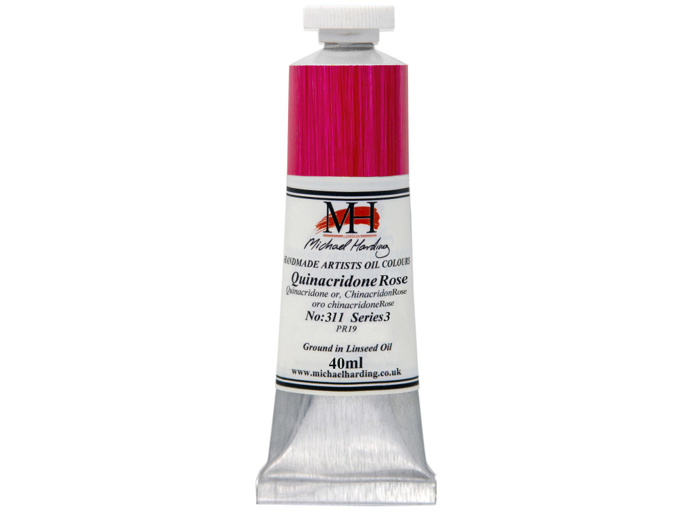 Oil paint - Michael Harding - 311, Quinacridone Rose, 40 ml