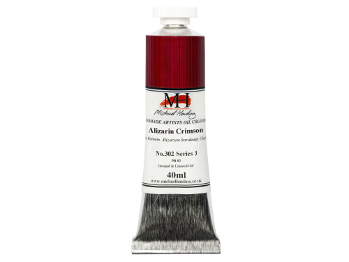 Oil paint - Michael Harding - 302, Alizarin Crimson, 40 ml