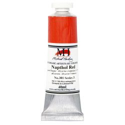 Oil paint - Michael Harding - 301, Napthol Red, 40 ml