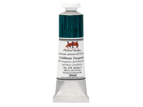 Farba olejna - Michael Harding - 229, Caribbean Turquoise, 40 ml