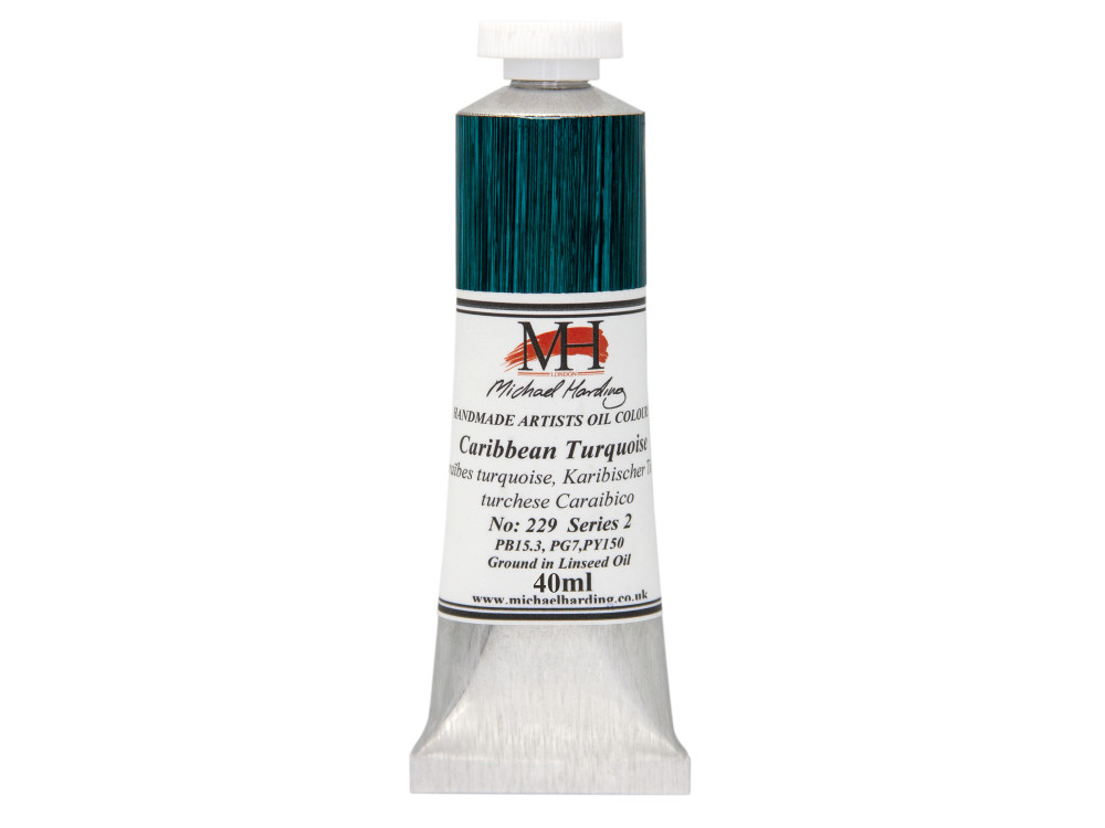 Oil paint - Michael Harding - 229, Caribbean Turquoise, 40 ml