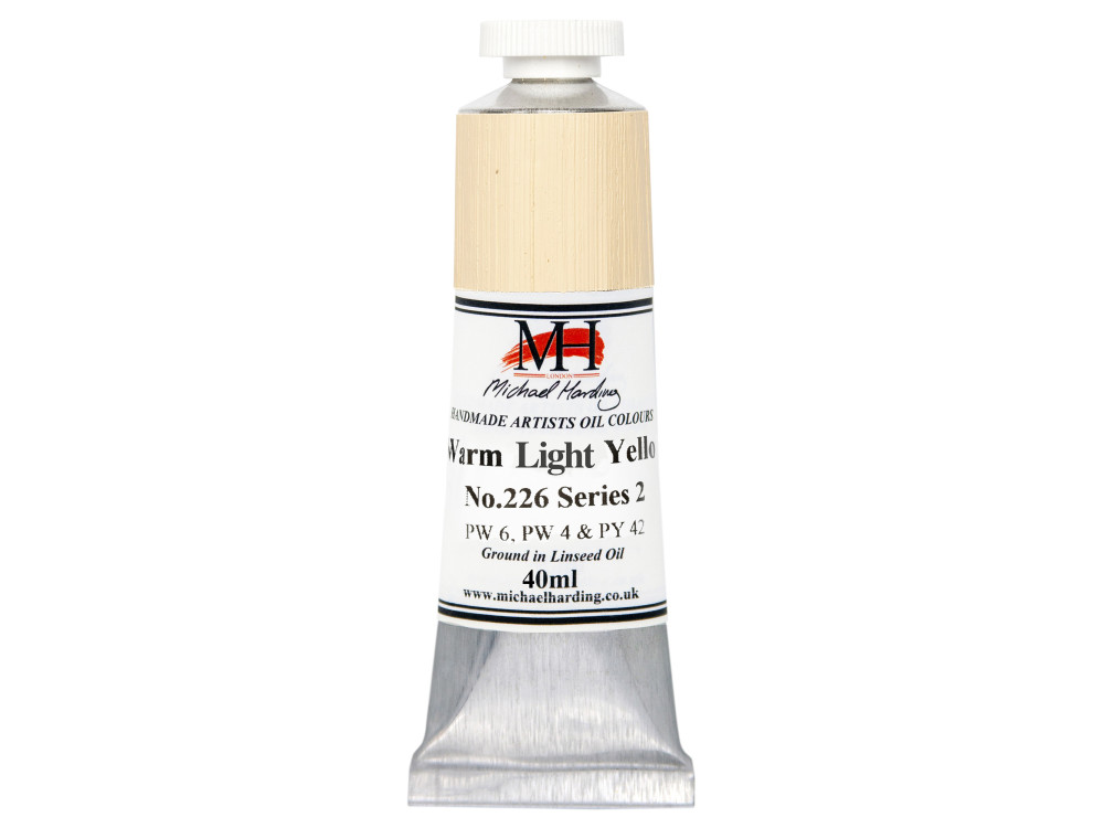 Oil paint - Michael Harding - 226, Warm Light Yellow, 40 ml