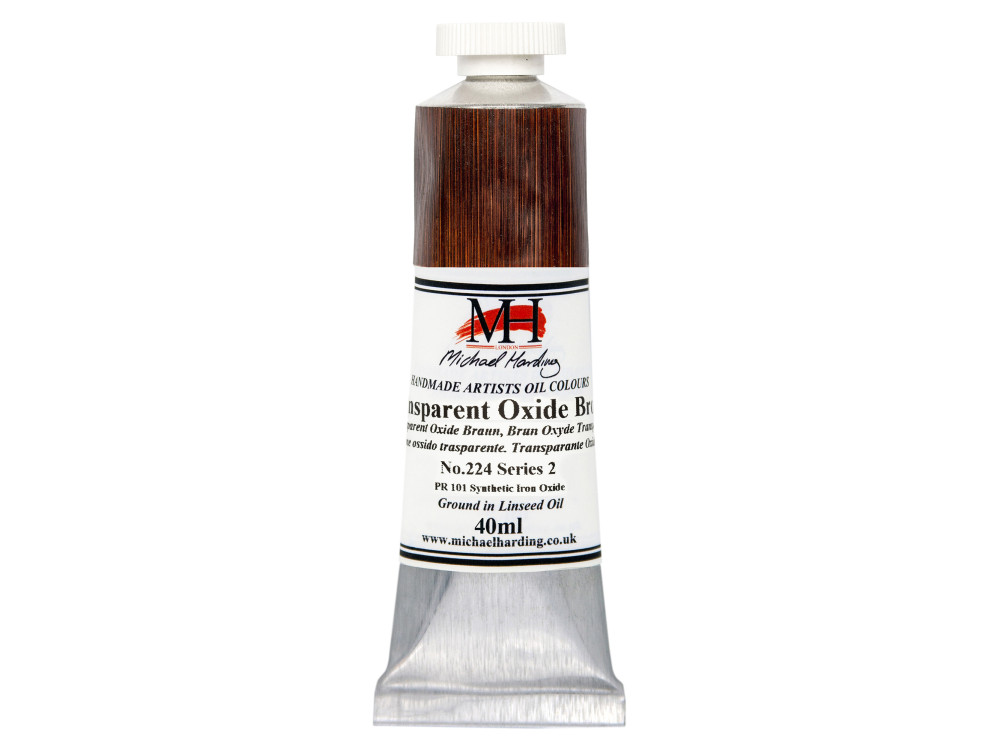 Farba olejna - Michael Harding - 224, Transparent Oxide Brown, 40 ml