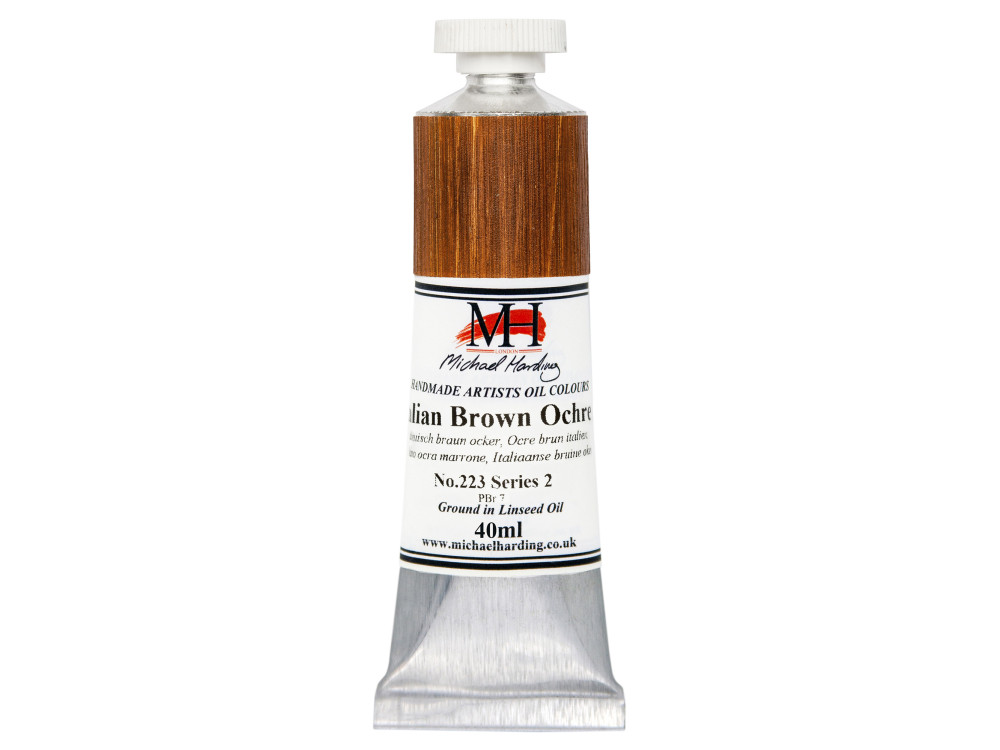 Oil paint - Michael Harding - 223, Italian Brown Ochre, 40 ml