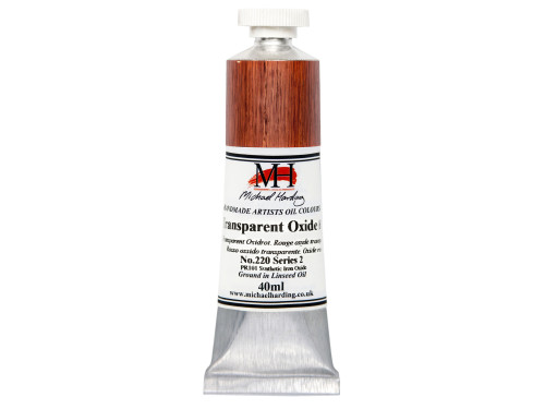 Farba olejna - Michael Harding - 220, Transparent Oxide Red, 40 ml
