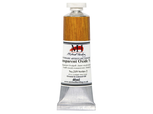 Farba olejna - Michael Harding - 219, Transparent Oxide Yellow, 40 ml