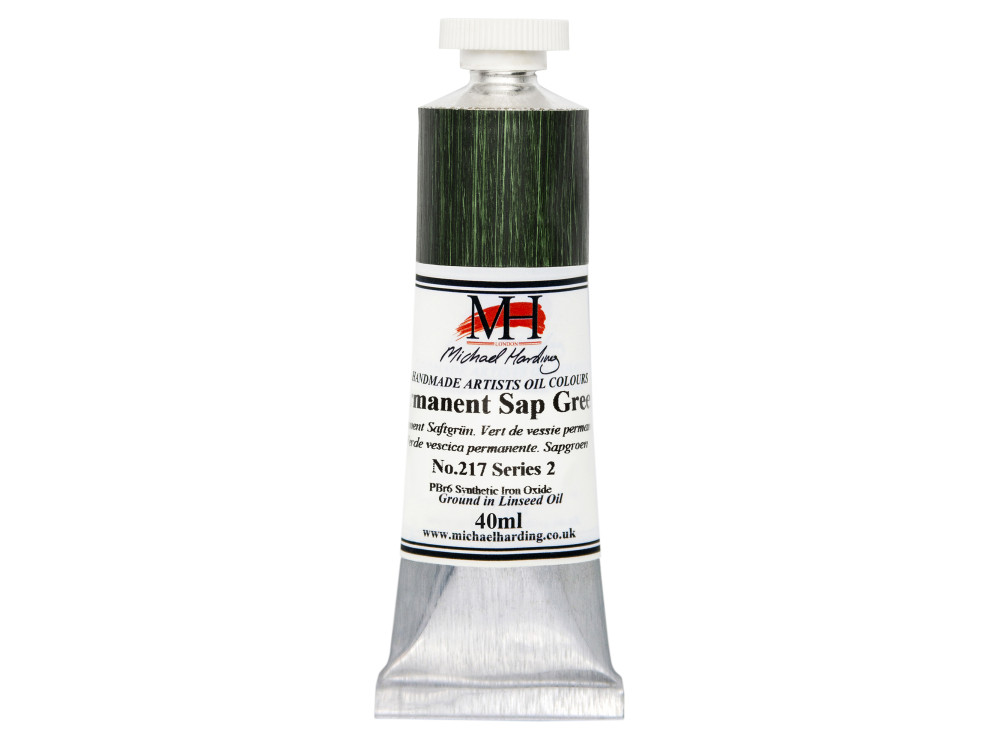 Oil paint - Michael Harding - 217, Permanent Sap Green, 40 ml