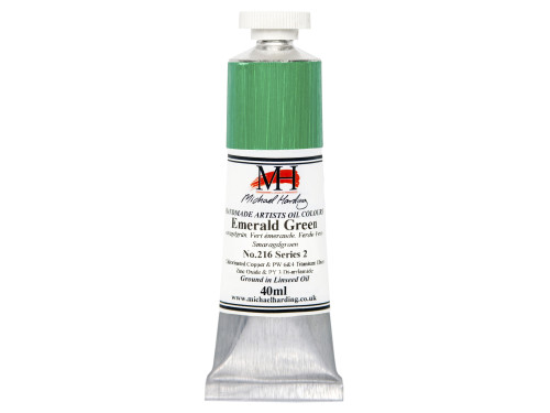 Oil paint - Michael Harding - 216, Emerald Green, 40 ml