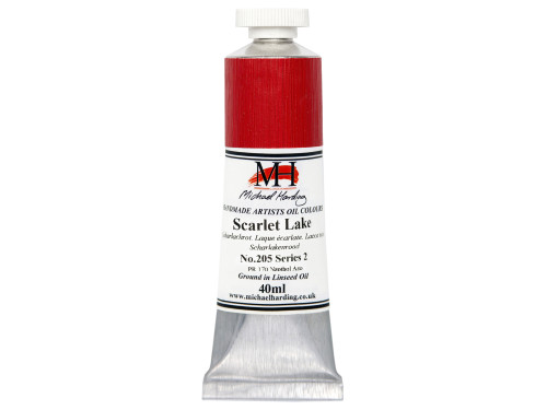 Oil paint - Michael Harding - 205, Scarlet Lake, 40 ml