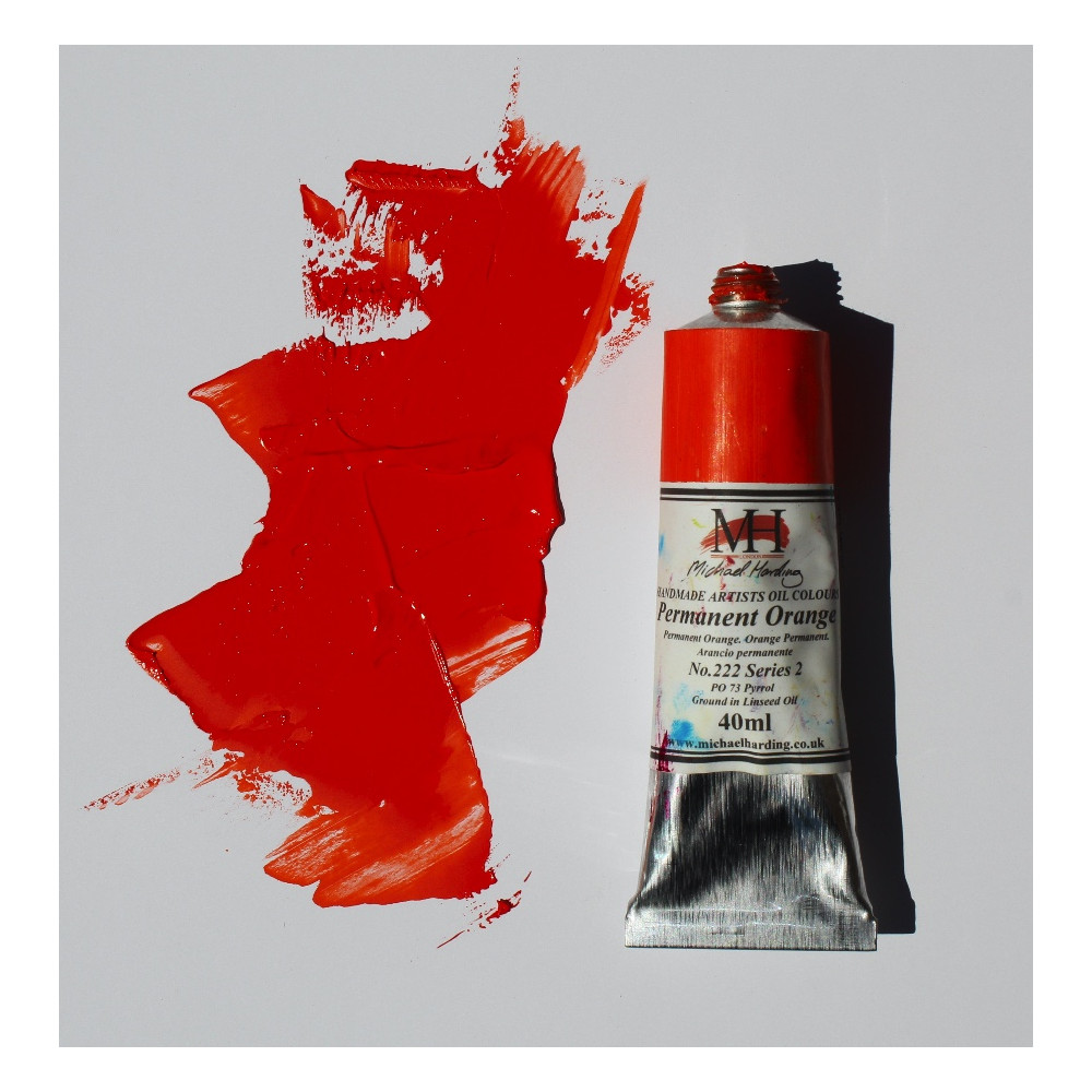 Oil paint - Michael Harding - 204, Indian Yellow Red Shade, 40 ml