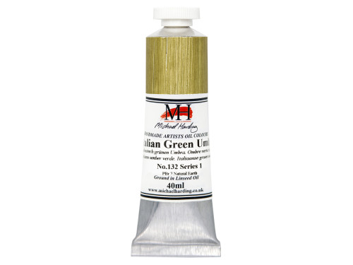Oil paint - Michael Harding - 132, Italian Green Umber, 40 ml