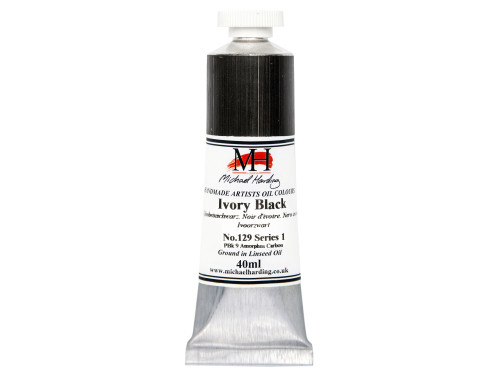 Oil paint - Michael Harding - 129, Ivory Black, 40 ml
