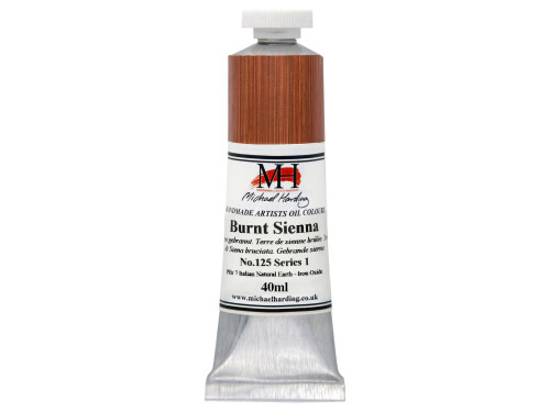 Oil paint - Michael Harding - 125, Burnt Sienna, 40 ml