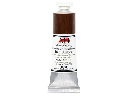Oil paint - Michael Harding - 124, Red Umber, 40 ml