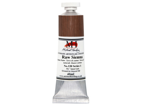 Oil paint - Michael Harding - 120, Raw Sienna, 40 ml