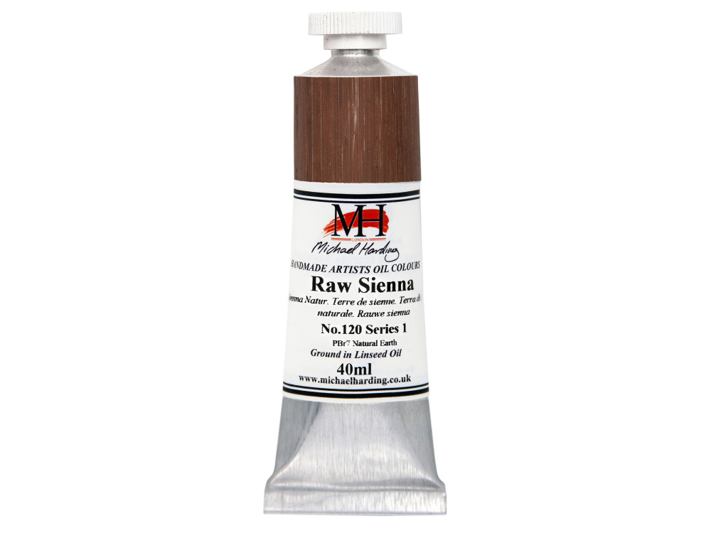 Farba olejna - Michael Harding - 120, Raw Sienna, 40 ml
