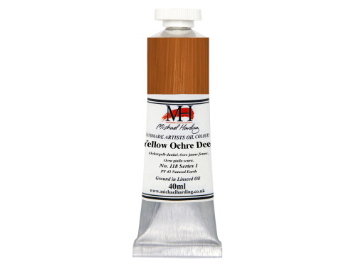 Oil paint - Michael Harding - 118, Yellow Ochre Deep, 40 ml