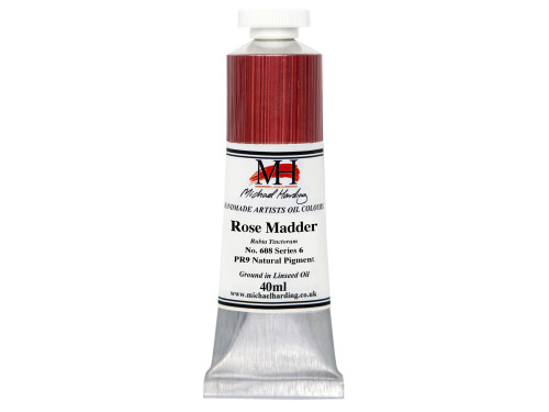 Oil paint - Michael Harding - 608, Rose Madder, 40 ml