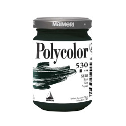 Acrylic paint Polycolor - Maimeri - 530, Black, 140 ml