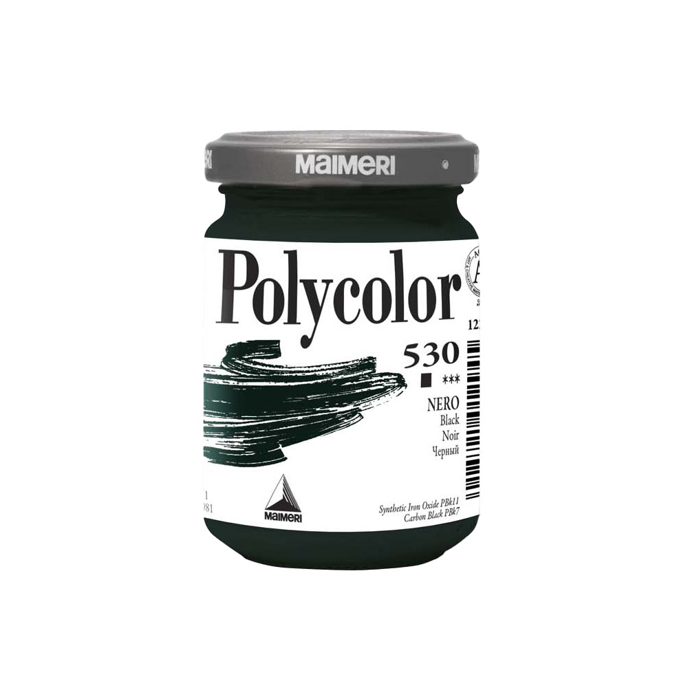 Farba akrylowa Polycolor - Maimeri - 530, Black, 140 ml