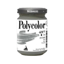 Acrylic paint Polycolor - Maimeri - 497, Steel, 140 ml