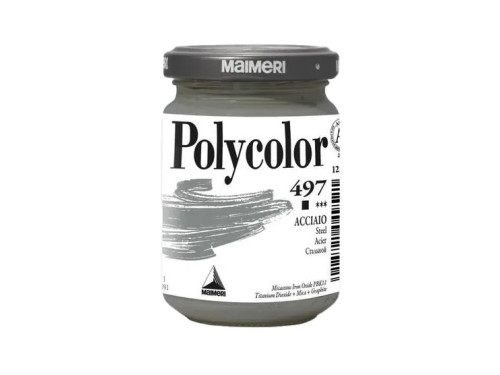 Farba akrylowa Polycolor - Maimeri - 497, Steel, 140 ml