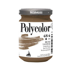 Acrylic paint Polycolor - Maimeri - 484, Vandyke Brown, 140 ml