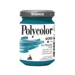 Farba akrylowa Polycolor - Maimeri - 400, Primary Blue Cyan, 140 ml