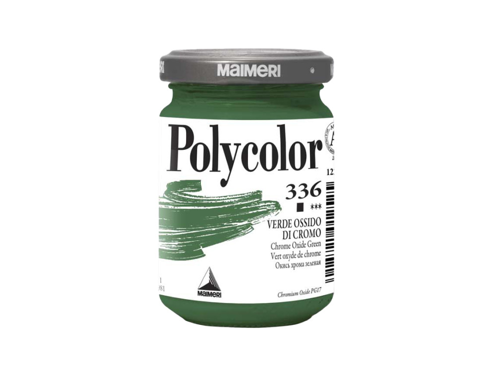 Acrylic paint Polycolor - Maimeri - 336, Chrome Oxide Green, 140 ml