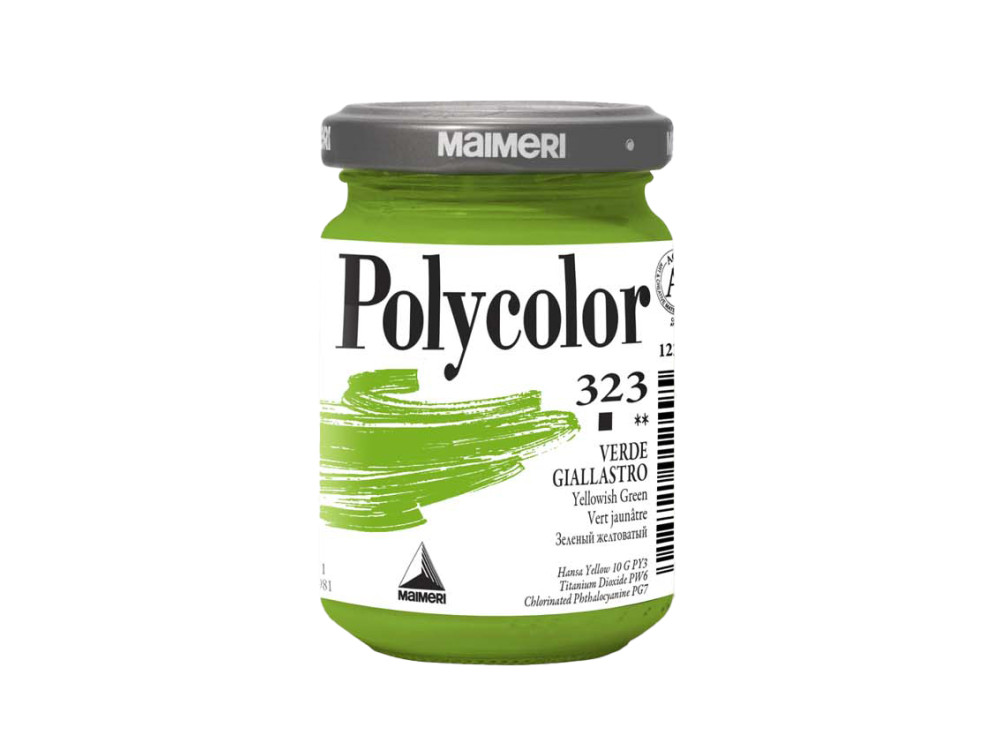 Acrylic paint Polycolor - Maimeri - 323, Yellow Green, 140 ml