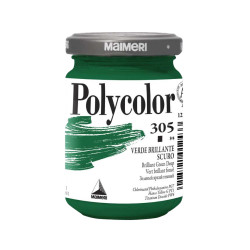 Acrylic paint Polycolor - Maimeri - 305, Bright Green Deep, 140 ml