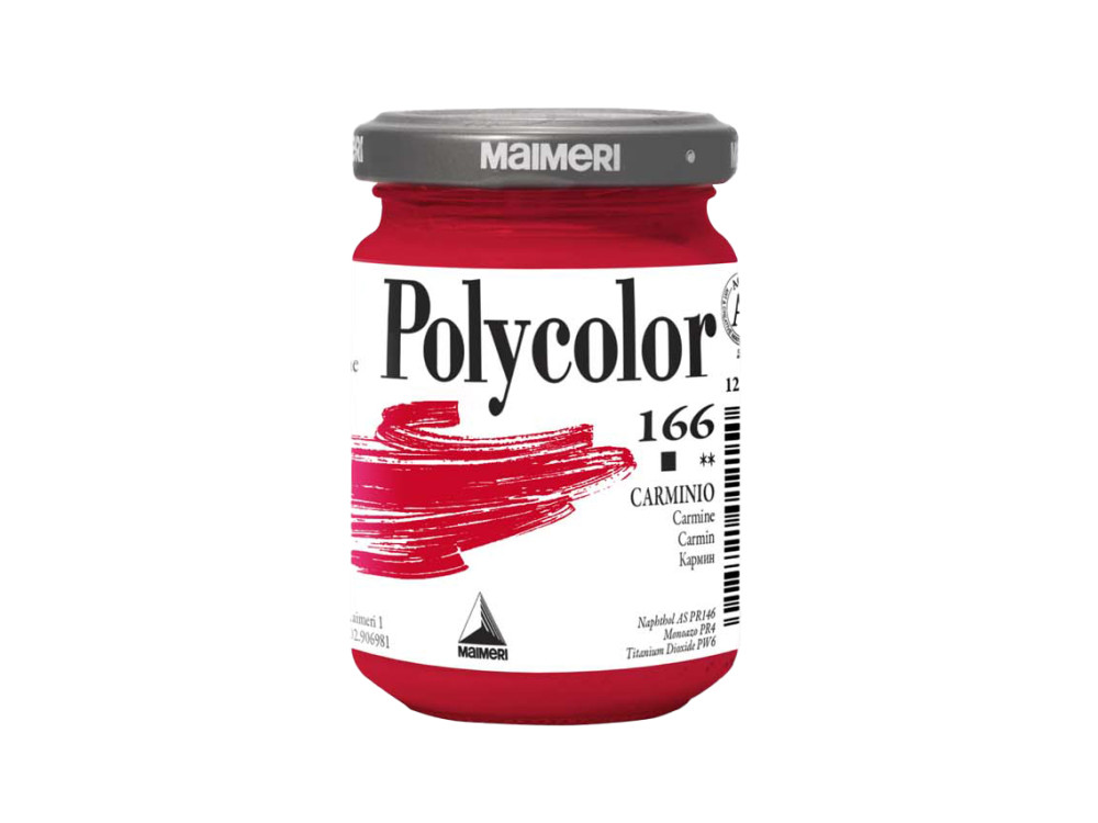 Acrylic paint Polycolor - Maimeri - 166, Carmine, 140 ml