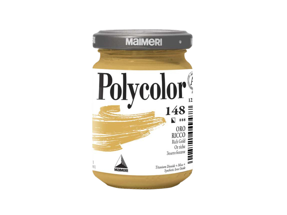 Acrylic paint Polycolor - Maimeri - 148, Rich Gold, 140 ml