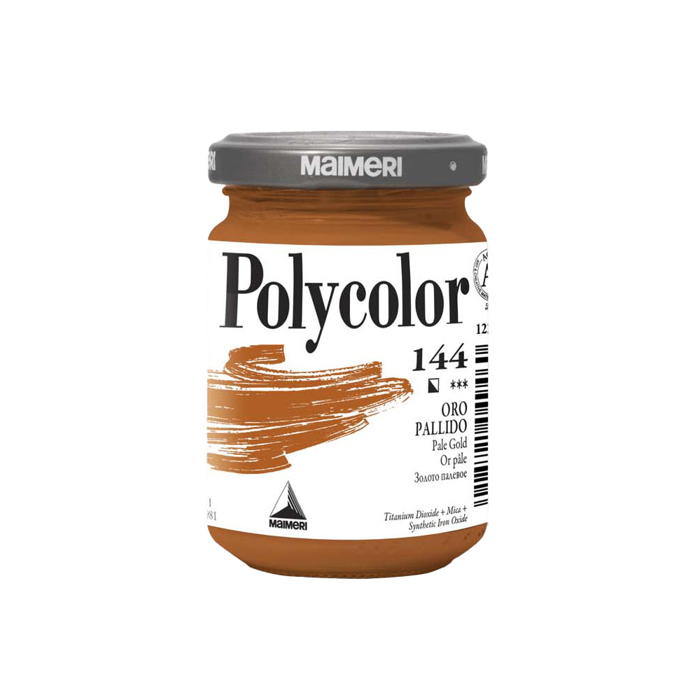 Farba akrylowa Polycolor - Maimeri - 144, Pale Gold, 140 ml