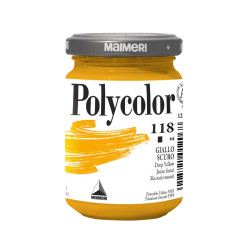 Acrylic paint Polycolor - Maimeri - 118, Deep Yellow, 140 ml