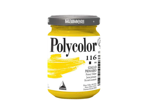 Farba akrylowa Polycolor - Maimeri - 116, Primary Yellow, 140 ml