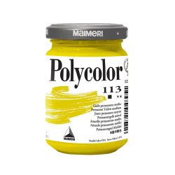 Acrylic paint Polycolor - Maimeri - 113, Permanent Yellow Medium, 140 ml
