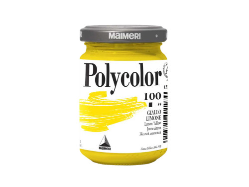 Farba akrylowa Polycolor - Maimeri - 100, Lemon Yellow, 140 ml