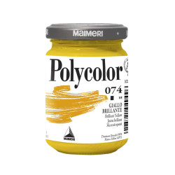 Acrylic paint Polycolor - Maimeri - 074, Brilliant Yellow, 140 ml