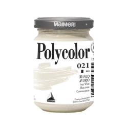 Acrylic paint Polycolor - Maimeri - 021, Ivory White, 140 ml