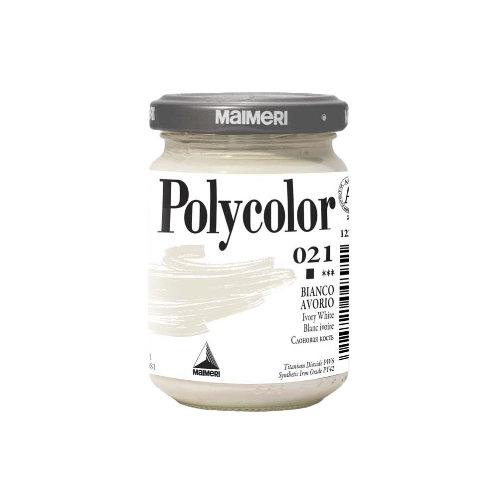 Farba akrylowa Polycolor - Maimeri - 021, Ivory White, 140 ml