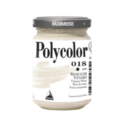Acrylic paint Polycolor - Maimeri - 018, Titanium White, 140 ml