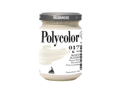 Farba akrylowa Polycolor - Maimeri - 017, Platinum White, 140 ml