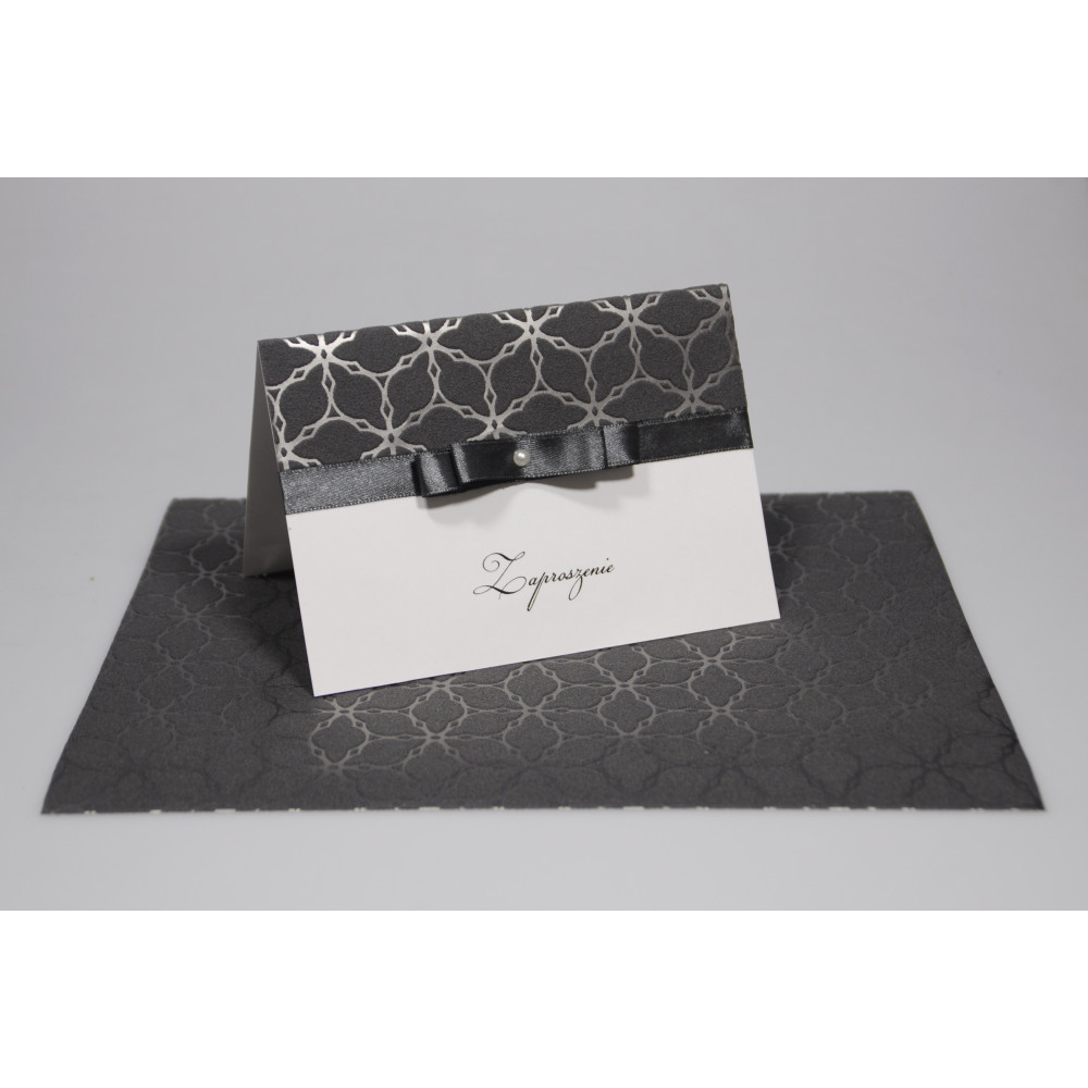 Papier ozdobny, wzorzysty - grafitowy, 21 x 26 cm