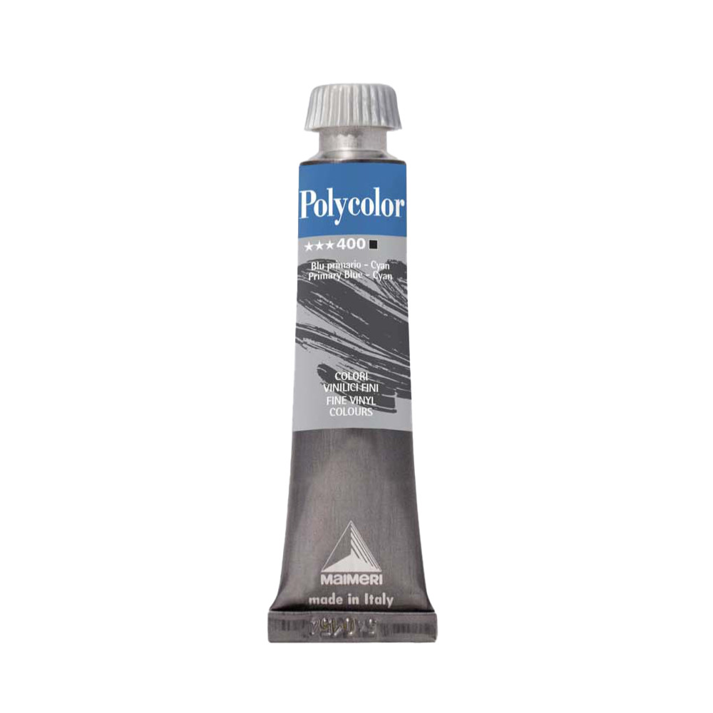 Farba akrylowa Polycolor - Maimeri - 400, Primary Blue Cyan, 20 ml
