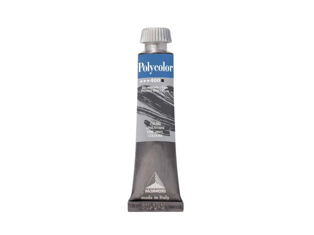 Acrylic paint Polycolor - Maimeri - 400, Primary Blue Cyan, 20 ml