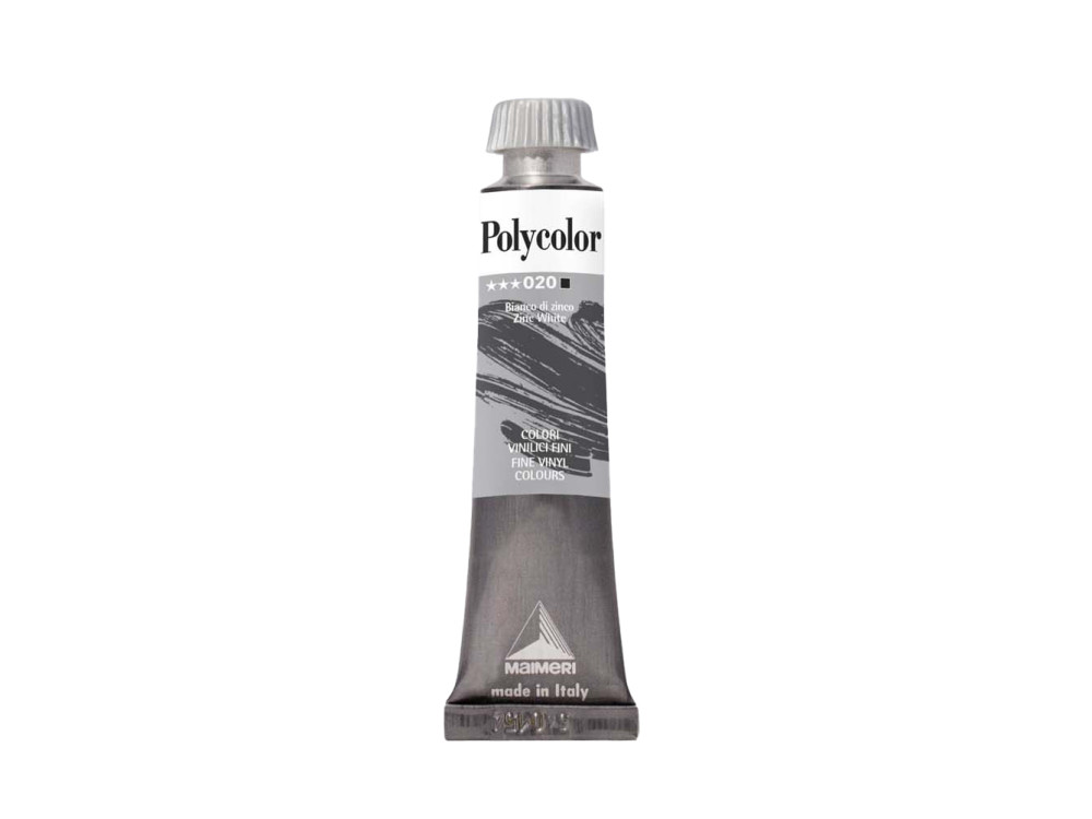 Acrylic paint Polycolor - Maimeri - 020, Zinc White, 20 ml