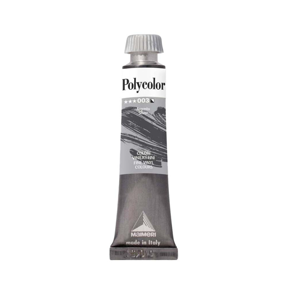 Acrylic paint Polycolor - Maimeri - 003, Silver, 20 ml